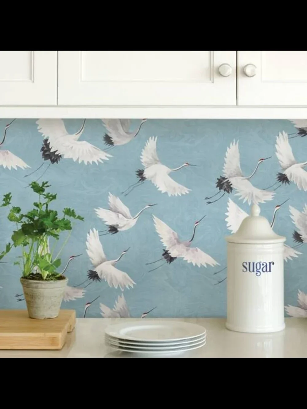 NuWallpaper Halcyon Peel and Stick Wallpaper, Blue, Removable Wallpaper